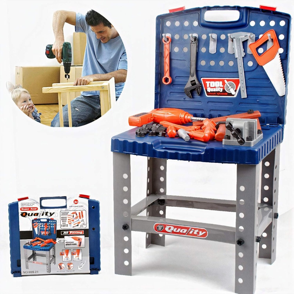 Tools Workshop Kids - Crianças brinquedo ferramenta bancada com ferramentas