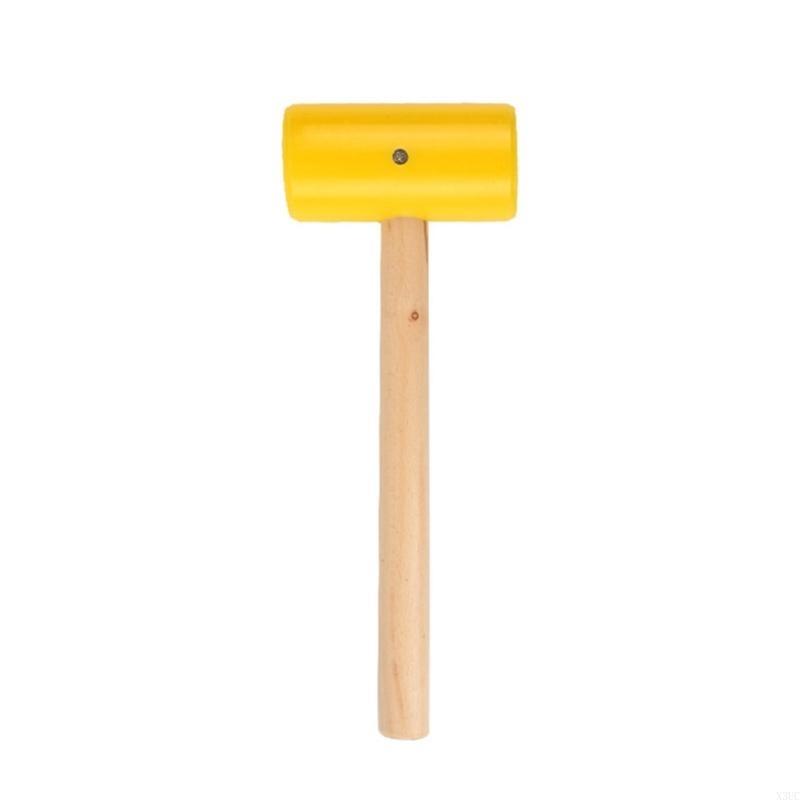 Mallet Wood Carving - Artesanato couro diy marreta alça longa