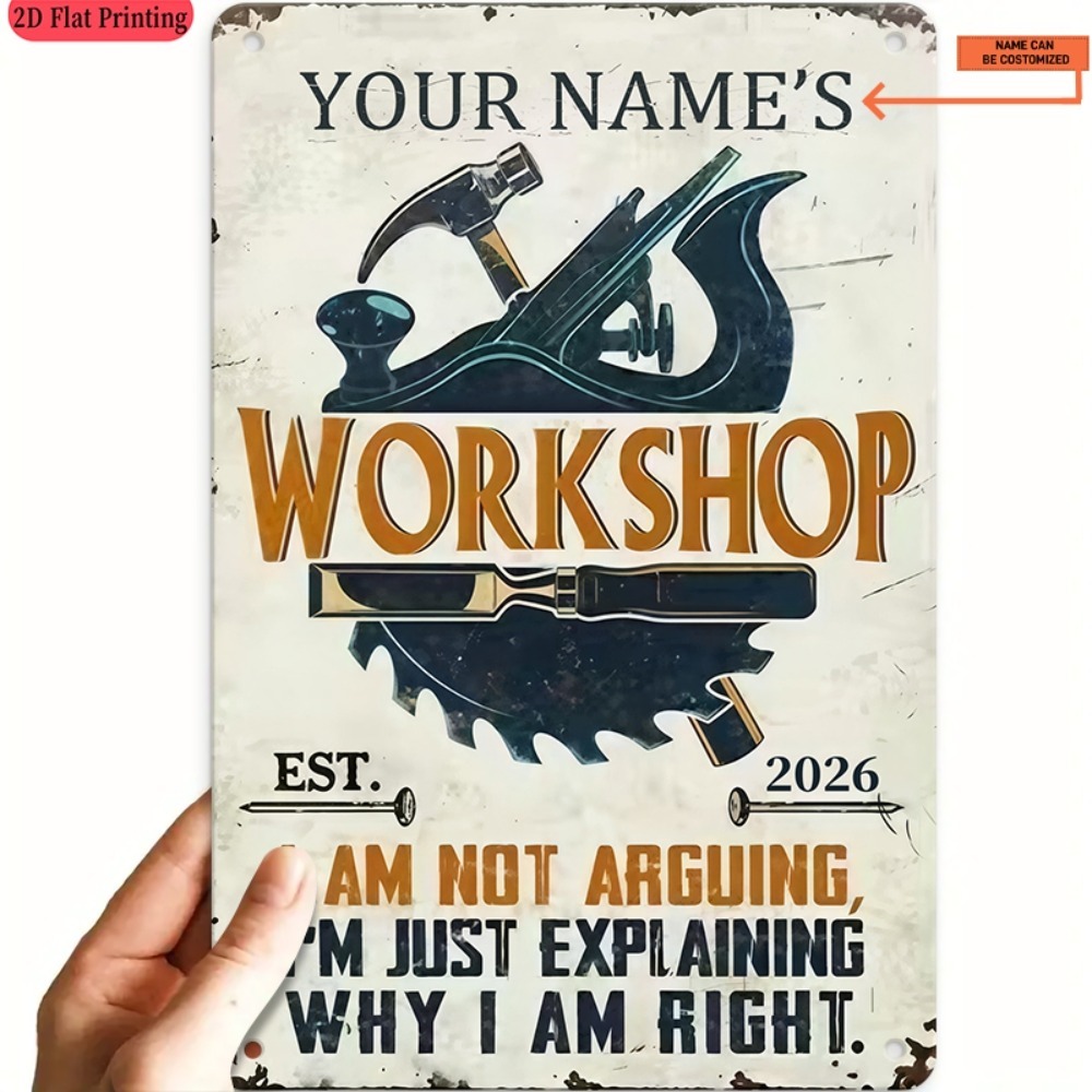 [2D Plano] 1 unidade Placa de  - Workshop Tools With Name avaliação e preço