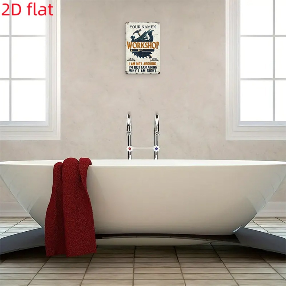 [2D Plano] 1 unidade Placa de  - Workshop Tools With Name avaliação e preço