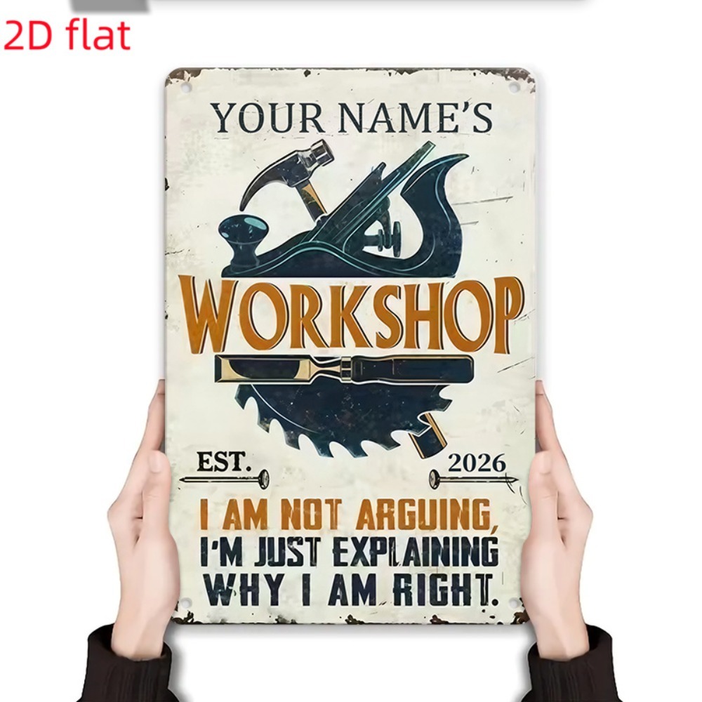 [2D Plano] 1 unidade Placa de  - Workshop Tools With Name avaliação e preço