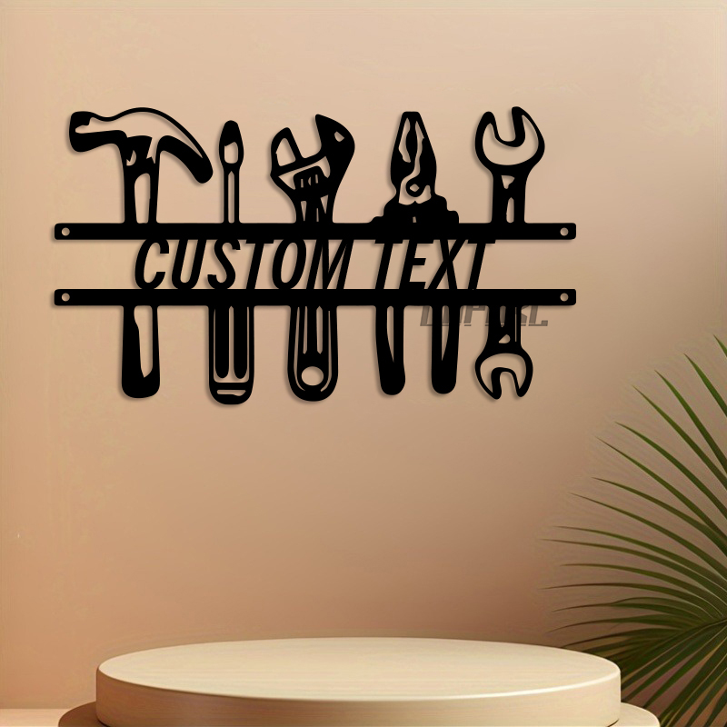 Arte de parede de ferro estilo - Workshop Tools With Name avaliação e preço