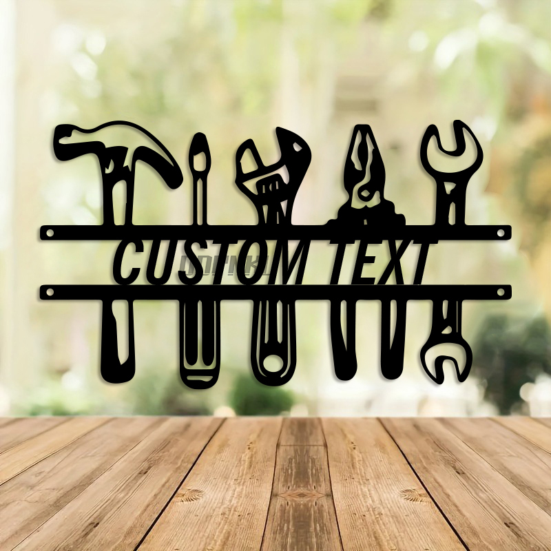 Arte de parede de ferro estilo - Workshop Tools With Name avaliação e preço