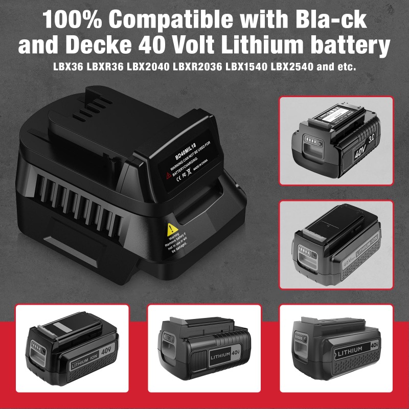 Adaptador de Bateria para Blac - Black+Decker Tool Cordless avaliação e preço
