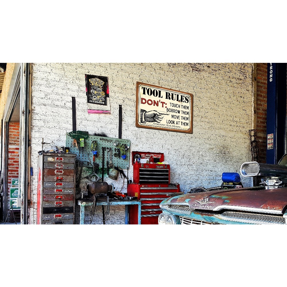 1 unidade Placa de Metal Perso - Workshop Tools With Name avaliação e preço